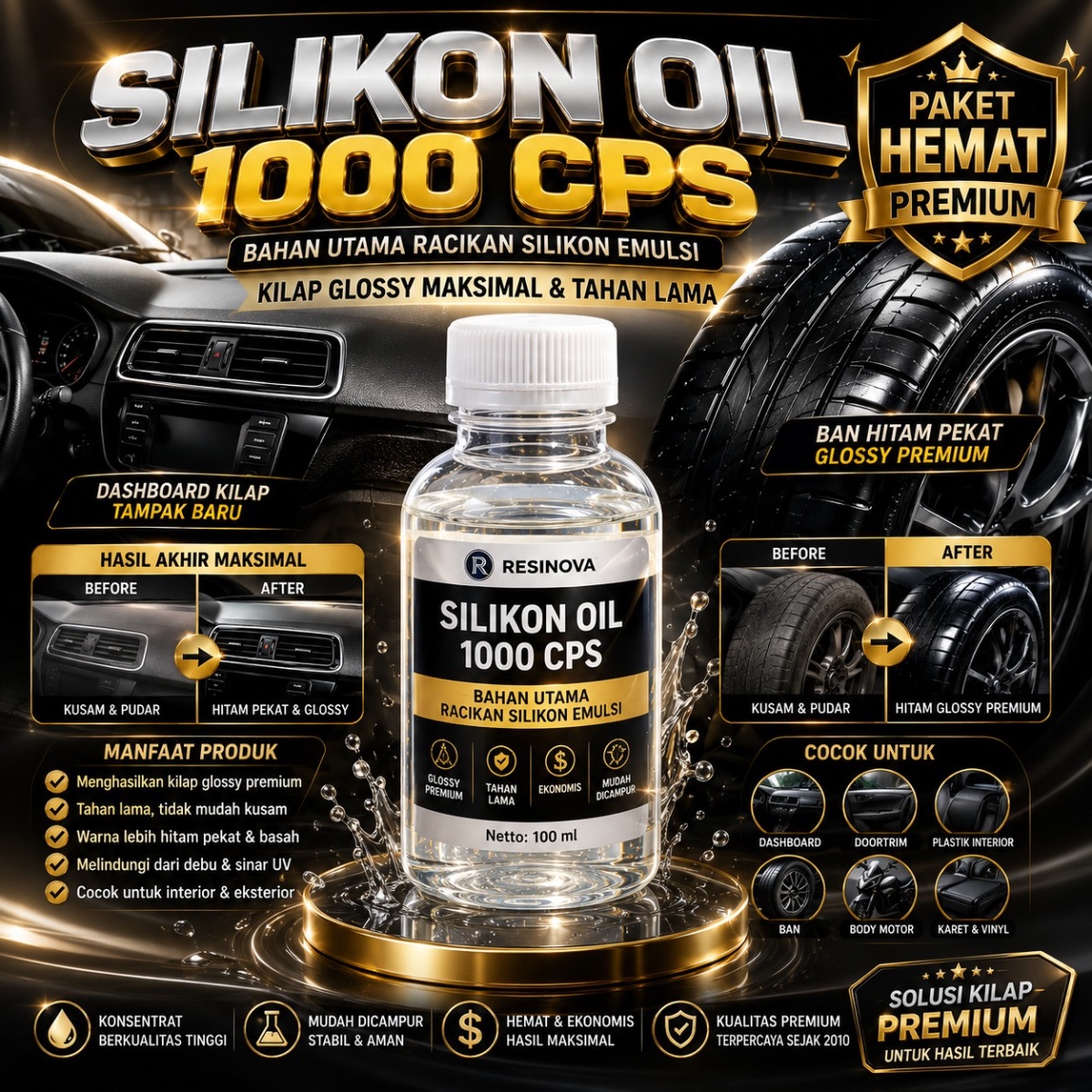 Silikon Oil 1000 CPS | 100 mL