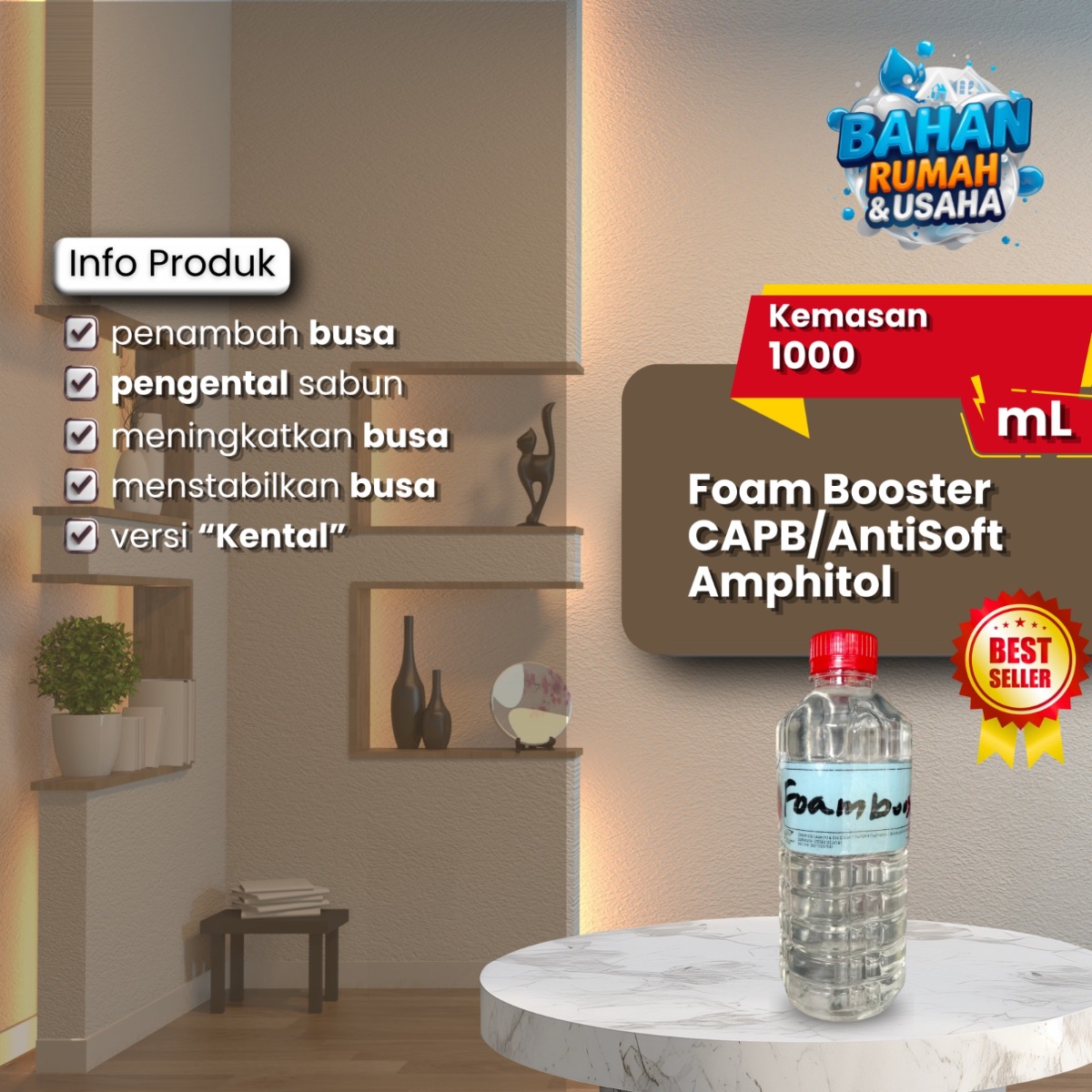 Foambooster Super Kental Paket Ekonomis | Penambah Busa Sabun & Shampo