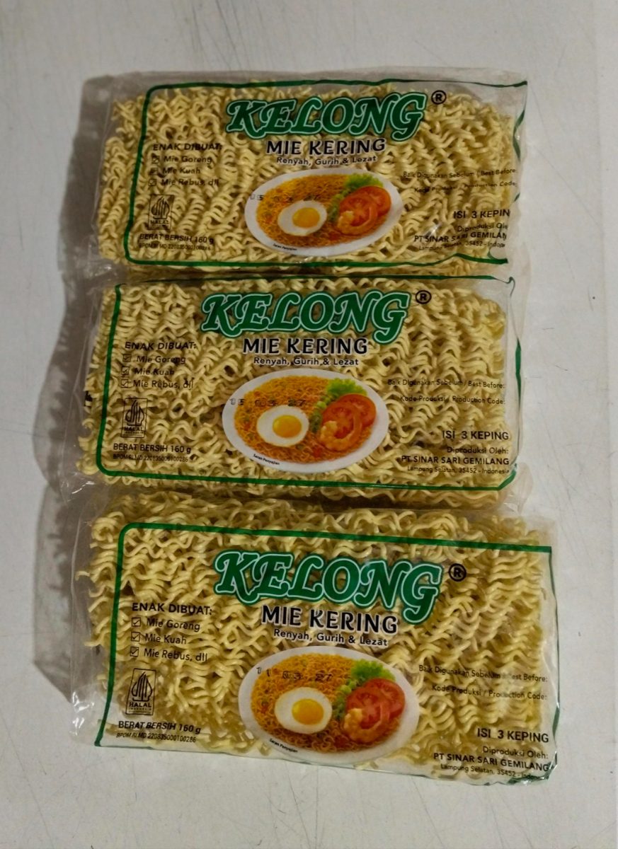 Mie kering kelong isi 3 keping
